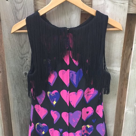 Versace for H&M black flapper heart silk dress - 6 - Picture 4 of 8